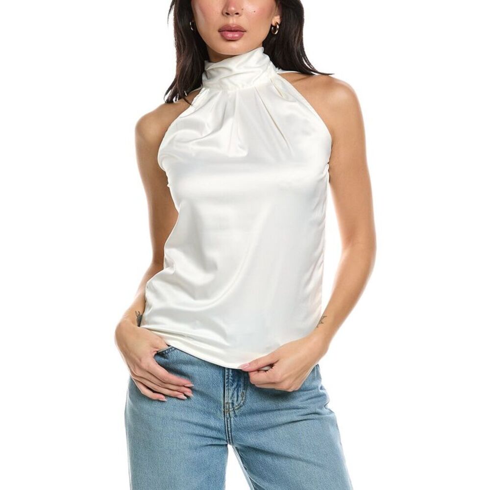 Seraphina Womens  Sleeveless Blouse, White